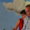 Martin Amis and Sinead Gleeson at Borris House