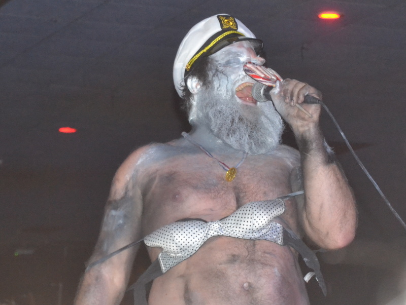 Tim Harrington with Bra