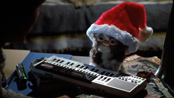 gizmo with a santa hat