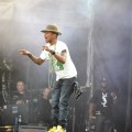 Pharrell Williams on stage in Dublin
